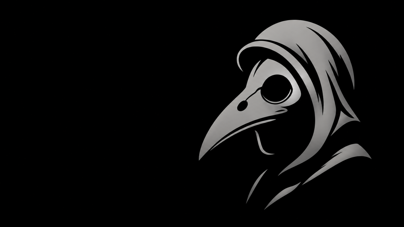 Black Plague plague-doctor brand mark